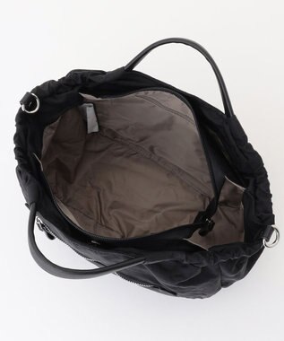 LA BAGAGERIE 【MONICA】サイドギャザー2WAYトートバッグ Sサイズ ブラック