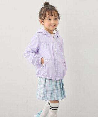 ANY KIDS 【フード取り外し/洗濯機可能】撥水加工リバーシブルゾン ラベンダー