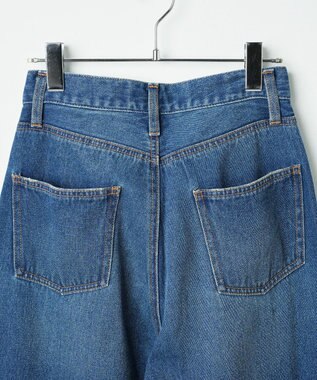 WEGO ルーズストレートデニムパンツ デニム中濃色
