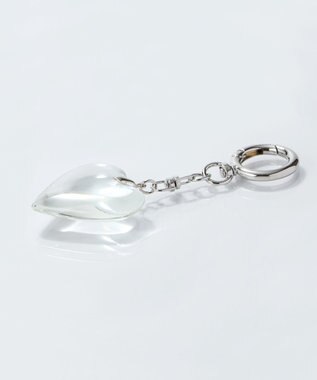 Phoebe ビッグハートバッグチャーム　クリア クリア