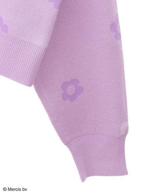 Green Parks Ｍｉｆｆｙ／フラワージャガードニットプルオーバー Lavender