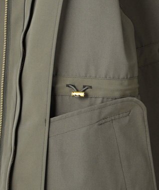 23区 L 【撥水加工/洗える】ライナー付き マルチウェイアウター カーキ系