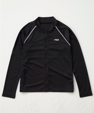 OP／FILA 【FILA】ジェンダーレスフルジップ水着 ブラック
