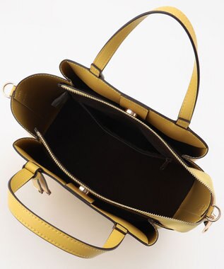 LA BAGAGERIE 【MONICA】ボウタイリボンハンドバッグ イエロー【WEB限定カラー】