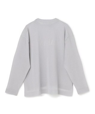 UNFILO シアーフォルムニット クルーネック グレーロゴ