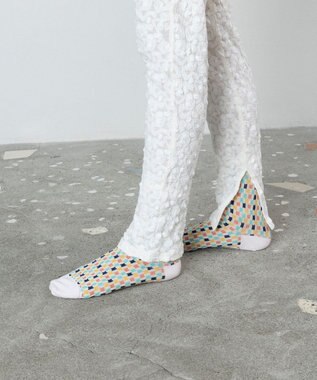 TRICOTE 市松チェックバンピーソックス【UNISEX】 80IVORY