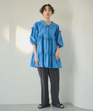 #Newans 【ANSWER for Co-Creation】サークルティアードチュニック ブルー系