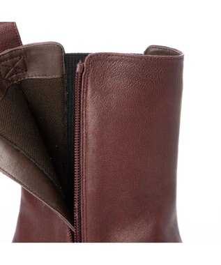 ing <ing>【軽量】タンクソールサイドゴアブーツ ワイン