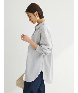 Green Parks イージーケア　ゆったりシャツ Gray Mixture