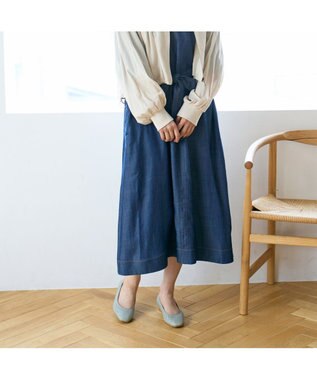 Riz raffinee <Riz raffinee>カットワークフラットパンプス ライトグリーン