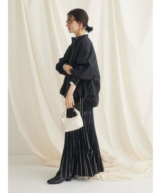 CRAFT STANDARD BOUTIQUE 綿ナイロングログランブルゾン Black