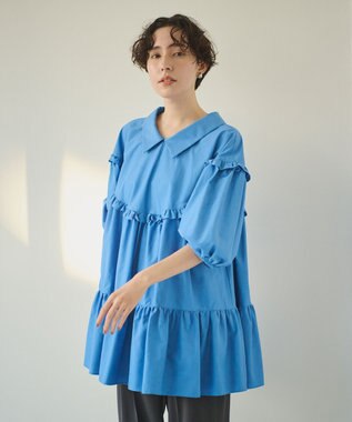 #Newans 【ANSWER for Co-Creation】サークルティアードチュニック ブルー系