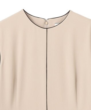 BEIGE， 【L-size】CINDY / クルーネックドレス Sand × Black