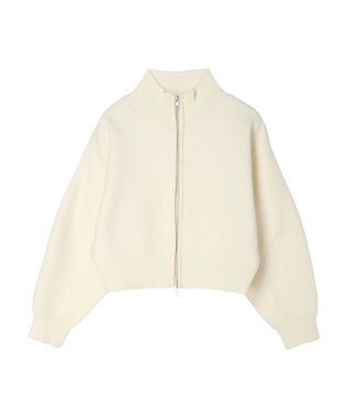 Green Parks ・ＥＬＥＮＣＡＲＥ　ＤＵＥ　ハイネックＺＩＰカーディガン Ivory