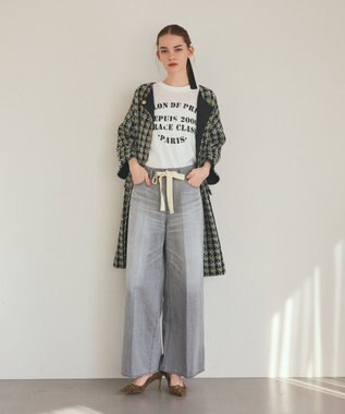 GRACE CONTINENTAL ステンシルレタードT ホワイト