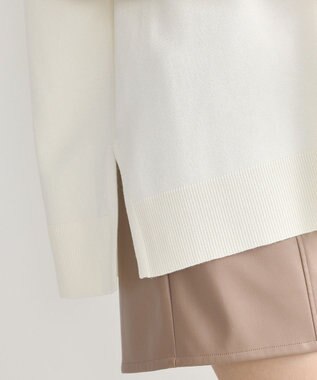 earth music&ecology レーヨンルーズＶネックカーディガン Ivory