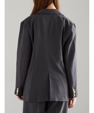 Te chichi ダブルブレストジャケット(セットアップ可)《2025Autumn catalog vol.2 item》 チャコールグレー