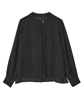YECCA VECCA タックデザインブラウス Black