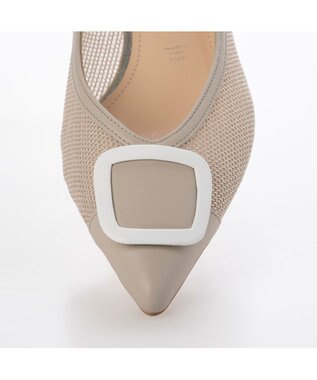 MODE ET JACOMO <MODE ET JACOMO>ポインテッドバックルデザインパンプス ライトオーク