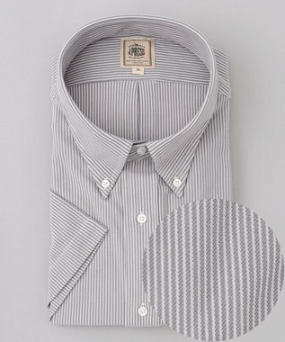 J.PRESS MEN 【KING SIZE】【J.PRESS OXFORD JERSEY】カノコインレイマイクロストライプ パッチポケットシャツ / B.D.