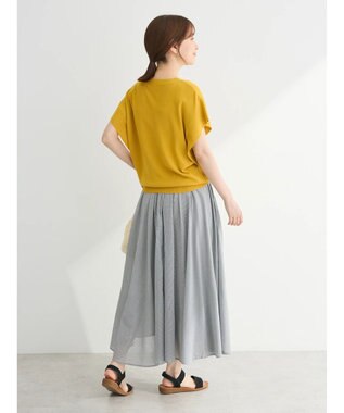 Green Parks 推しニット　フレンチスリーブニットプルオーバー Yellow