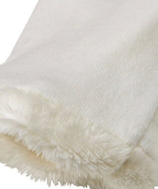 MIKI HOUSE HOT BISCUITS 【ミキハウス】【0-2歳】 マイクロファー ミトン 白×黄