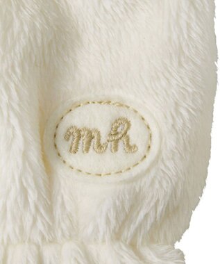 MIKI HOUSE HOT BISCUITS 【ミキハウス】【0-2歳】 マイクロファー ミトン 白×黄