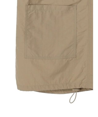 Green Parks ノーカラーミリタリーベスト Beige