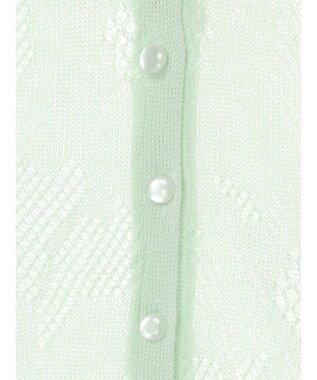earth music&ecology 花柄シアーカーディガン Mint