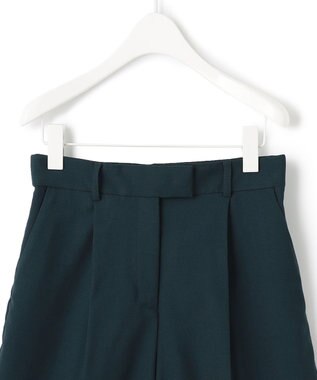ICB 【洗える】 ウールマットウース ショートパンツ パイングリーン系