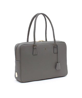 A.D.M.J. 【A4対応】お受験  牛革シュリンクボストンバッグ オイスターグレー
