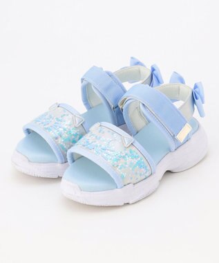 ANY KIDS シャラシャラ厚底ニャンダル サックスブルー