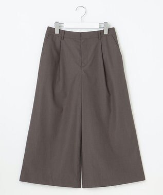 J.PRESS LADIES S 【洗える】ソフトシャンブレー ワイド パンツ スレート系