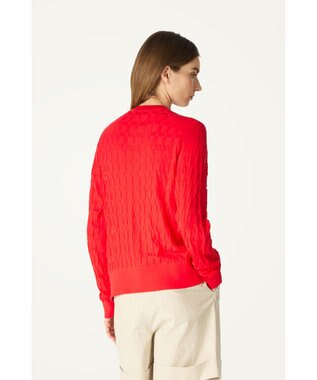 DAKS John Smedley for DAKS ハウスチェックカーディガン レッド