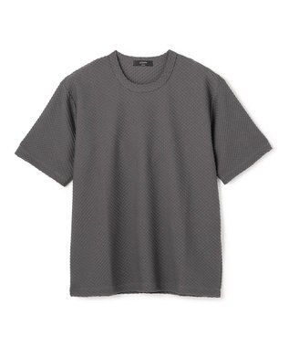 JOSEPH HOMME 【新素材】リュクスジャガード　クルーネック半袖カットソー グレー系