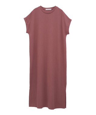 AMERICAN HOLIC ワッフルサイドスリット半袖ワンピース Orange