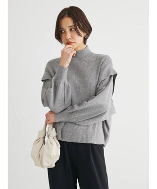 Green Parks ・ＥＬＥＮＣＡＲＥ　ＤＵＥ　ハイネックドルマンニット Gray Mixture