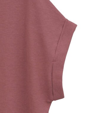 AMERICAN HOLIC ワッフルサイドスリット半袖ワンピース Orange