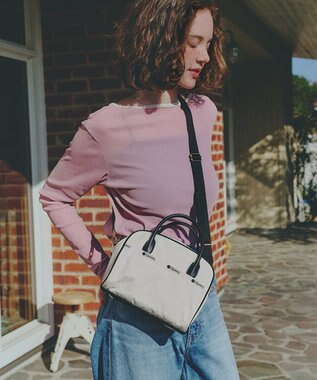 LeSportsac SQUARE TH CROSSBODY/アップタウンサンドバー/ブラック アップタウンサンドバー/ブラック