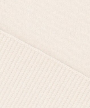 ICB L 【洗える】コットンシェニール コクーンスリーブニット トープ系