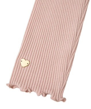 earth music&ecology ハートプレートリブニットプルオーバー Pink