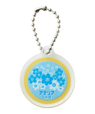 MOONBAT アデリアレトロ×estaa 傘 長傘 花の輪 ターコイズブルー