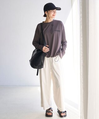 UNFILO ラッシュガード ドロストプルオーバー チャコール