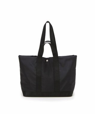 TOPKAPI 【Breath TOPKAPI】ナイロン ロゴテープ 2way ハンドル トートバッグ ブラック