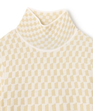 JOSEPH ファインアルコーブジャガード　ニットドレス Pale Olive/Ivory