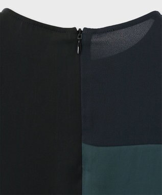 Paul Smith ブロッキング ブラウス ダークグリーン