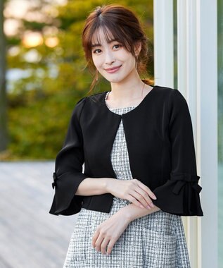 洗える 大人可愛い袖口リボン付きフレアボレロ Tiaclasse ファッション通販 公式通販 オンワード クローゼット 洗える 大人可愛い袖口リボン付きフレアボレロ Tiaclasse ファッション通販 公式通販 オンワード クローゼット
