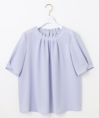 ANY SIS 【美人百花6月号掲載】シアーストライプ ブラウス ライトブルー