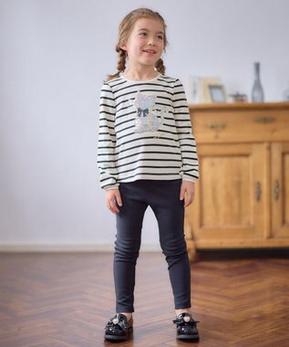 ANY KIDS 【WEB限定】7days デイリー ネコ パンツ ブラック