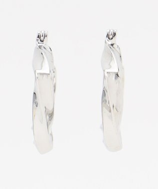 ICB ツイストスクエアピアス シルバー系